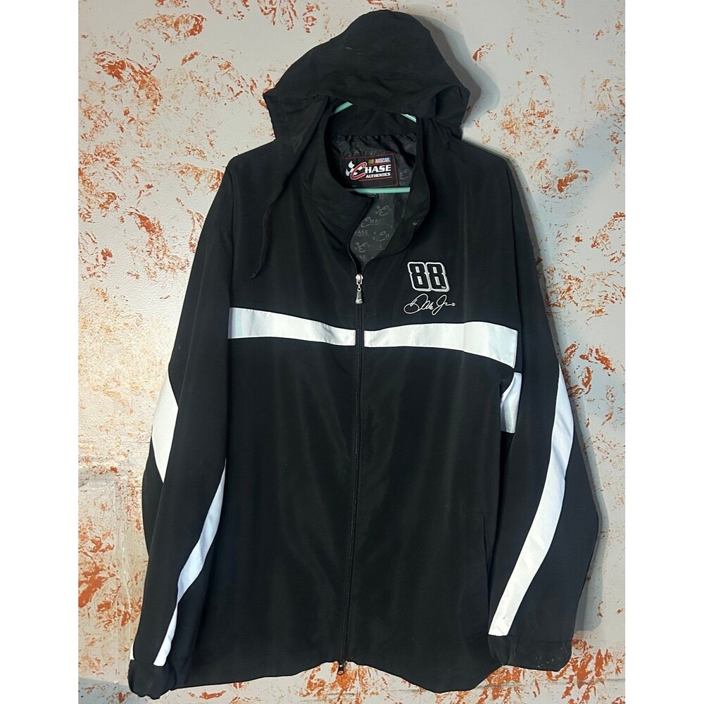Dale Earnhardt Jr #88 NASCAR Chase Authentics Hooded Windbreaker Mens 2XL
